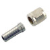 Hose Barb with Nut for Corny Keg Connector (1/4 MFL fitting) - thread 7/16-20 UNF