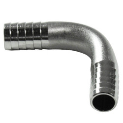 Щуцерна Връзка - Неръждаема - Коляно 90о - 2 x1/4 (OD 7 mm) за 2 x Маркуч 3/8 (9,5 mm OD) Щуцерна Връзка - Неръждаема - Коляно 90о - 2 x1/4 (OD 7 mm) за 2 x Маркуч 3/8 (9,5 mm OD)