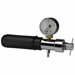KEG-CEOMAT pressure regulator for CO2 - 16g - tail piece 4мм,  with manometer