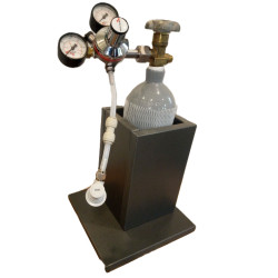 Stand for CO2 Bottle 2 L - Black Laminated Particle Board