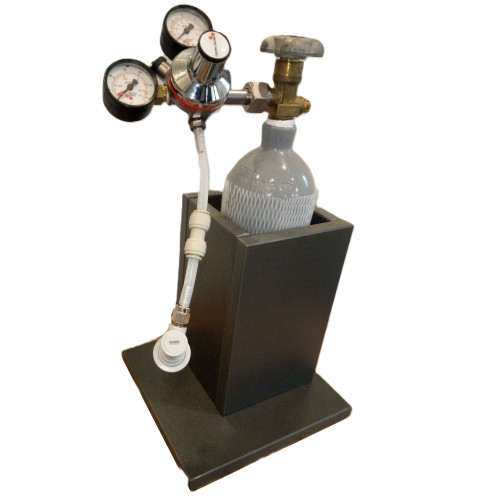 Stand for CO2 Bottle 2 L - Black Laminated Particle Board