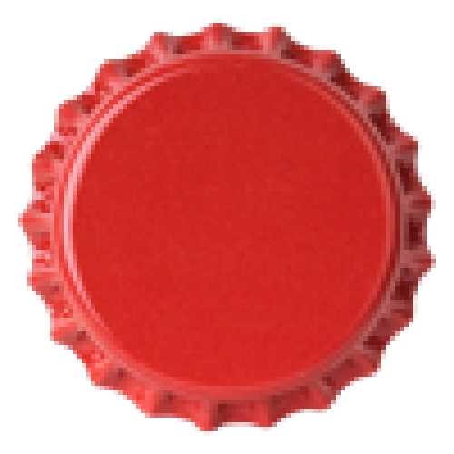 Капачки за бирени бутилки - 26мм - червени - 100 бр.