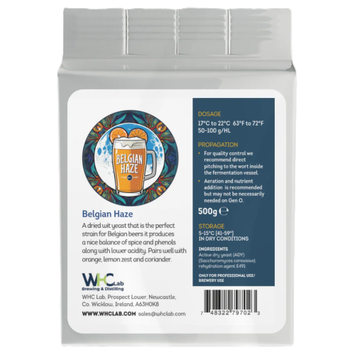 Dry Active Yeast WHC Lab Belgian Haze (500 g)