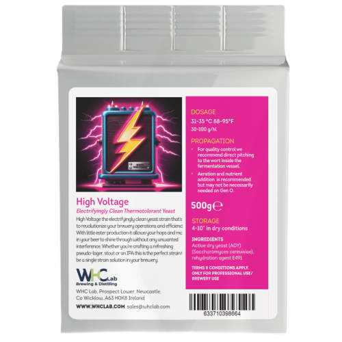 Dry Active Yeast WHC Lab High Voltage (500 g)